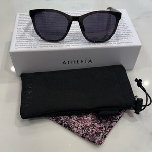 Athleta Black Sunglasses with Pink Accents